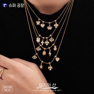 미리 5A 지르콘 304 스테인리스 PVD 18K 골드 도금 여성 목걸이 펜던트 선택형