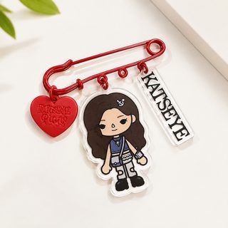 KATSEYE组合联名托卡少女联名 亚克力胸针 别针挂件配饰 周边