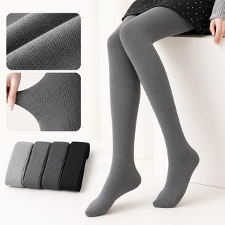 여성 세로 스트라이프 슬림 레깅스 연발형 봄가을 겨울 기모 스타킹