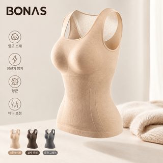 보나스 울 보온 조끼 여자 밴드 가슴 패드 가을 겨울 빈틈없이 밀착 수유 모