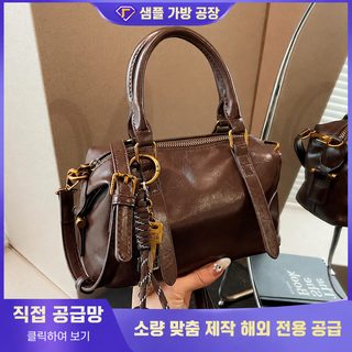 대외무역 복고 여성 가방 2025 신형 고급 질감 백합 소규모 크로스백 캐주얼