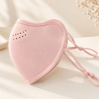 여성 겨울 자전거 방한 마스크 두꺼운 통기성 입체 귀걸이형 눈가 보호 방