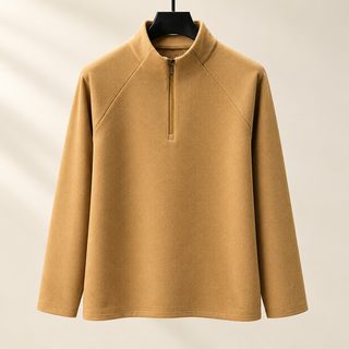 남성 하프집업 플리스 긴팔 티셔츠 가을 겨울 데일리 이너
