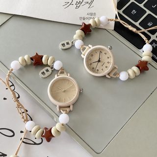 DIY 절친 손시계 여고생 ins 소중삼 빈티지 삼계 심플 소신백합