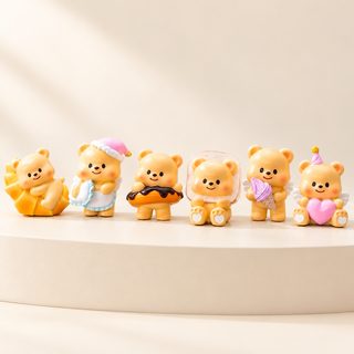 차량용 곰돌이 피규어 대시보드 모니터 장식 소품