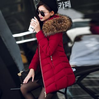여성 겨울 솜패딩 중장기 후드 퍼카라 루즈핏 데일리 아우터