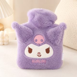 포근한 털 커버 주입식 보온 물주머니 손난로 500ml 1000ml