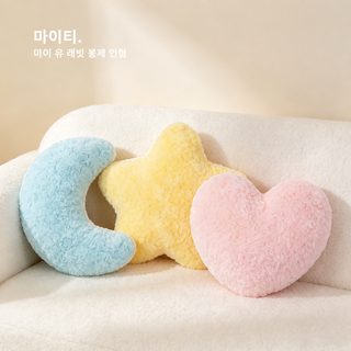 인스타 감성 하트·달·별 모양 모직 쿠션 소파 거실 장식 촬영 소품