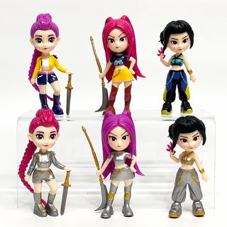 K팝 헌터 걸그룹 루미 대두 Q버전 PVC 피규어 블라인드박스 장식 인형 세트