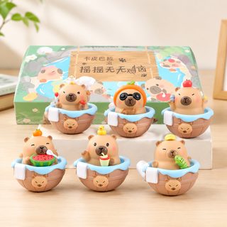 카피바라 오뚝이 피규어 책상 장식 랜덤박스 선물