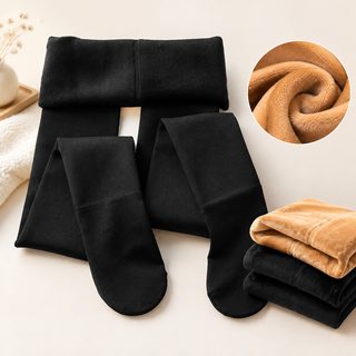 500g 초두께 레깅스 보온 피부색 일체형 바지 블랙 가을 겨울 기모 두께 겉옷