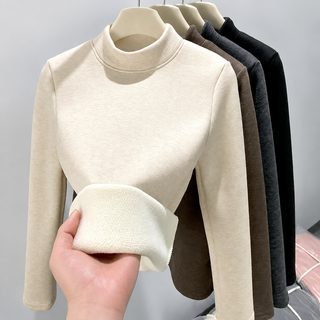 H129 오리털 반목폴라 레깅스 여자 가을/겨울 슬림핏 안에 기모 두께 보온 긴