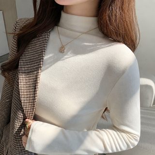 K2515 레젤 하프넥 레깅스 여성 가을겨울 신상 보온 이너웨어 슬림핏 긴팔 티