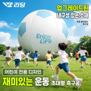 대형 PVC 공기주입식 축구공 어린이 야외 실내 놀이 장난감 잔디 캠핑용