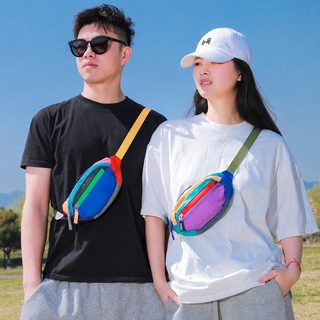 크로스보더 핫 알파카 가방 도파민 가방 패션 충돌 색 크로스 변형 가방 숄