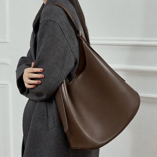 여성 천연 소가죽 대용량 토트백 데일리 숄더 크로스백 출퇴근 가방