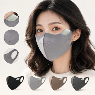 겨울 기모 방한 마스크 자전거 라이딩 방풍 반사 패치