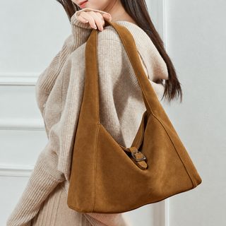 여성 리얼 소가죽 빈티지 사피아노 텍스처 대용량 겨드랑이 숄더 토트백