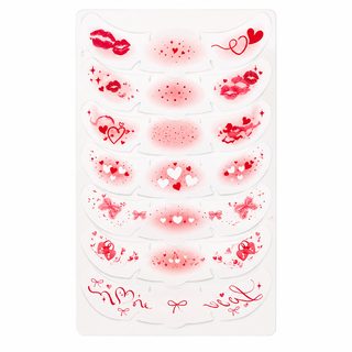 크로스보더 발렌타인데이 메이크업 얼굴 스티커 유럽과 미국 만화 귀여운