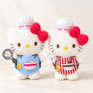 요리사 고양이 봉제인형 키링 가방 장식