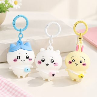 귀여운 PVC 입체 인형 키링 가방 장식 열쇠고리