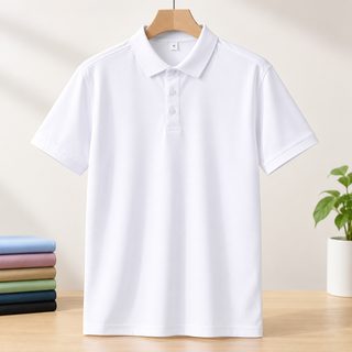 폴로 넥 티셔츠 남성 여름 비즈니스 남성 패션 깡패 남성 단색 폴로 셔츠