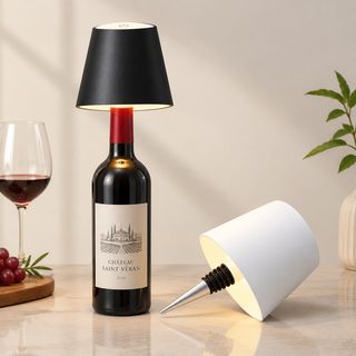 와인병 삽입형 LED 무드등 USB 충전식 터치 조명 3색 밝기조절