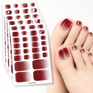 정상 여름 신상 파가루 그라데이션 발톱 스티커 소녀 비치 발톱 스티커 크