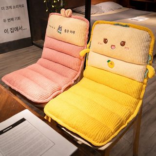 귀여운 캐릭터 일체형 등받이 의자 방석 사무실 학생 기숙사 쿠션 온열 선