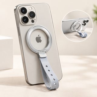 스탠드 360 회전 스탠드 케이스 핸드밴드 손목밴드 스탠드 고강도 자기 공장 현물 신형 magsafe 무선 충전