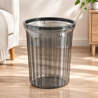 신형 투명 쓰레기통 가정용 경사 대용량 주방 거실 높은 용모치 두께 압권