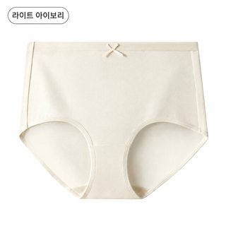 순면 여성 하이웨이스트 삼각 팬티 10A 항균 안감 모란디 컬러 중년 엄마 속