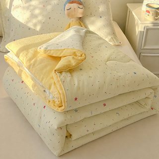 A류 모자급 나체 수면 순면 여름 이불 ins 소청신 전면 운감 면 초유연 에어