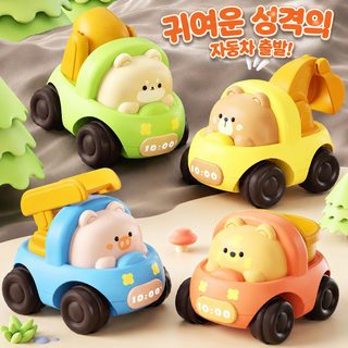 멍취 만화 창의 동물 관성 공정 차 아기 1 1 3세 회력 승용차 유치원 선물 도