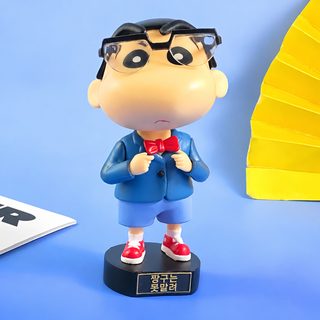 짱구 핸드메이드 블라인드 박스 짱구 cos 코난 장난감 피규어 계란 인형 뽑기 기계 자동차 진열장 모형