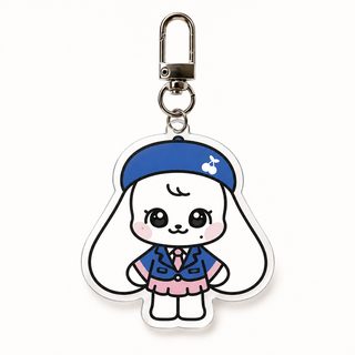 IVE 《MINIVE》快闪校园版 卡通亚克力钥匙扣 LIZ 安宥真 张元英