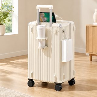 ABS 여행용 캐리어 컵홀더 USB 충전구 5륜 확장형