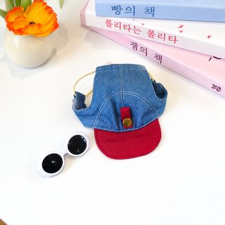 PETCIRCLE 반려동물 자외선 차단 모자 고양이 강아지 야구모자 촬영 소품