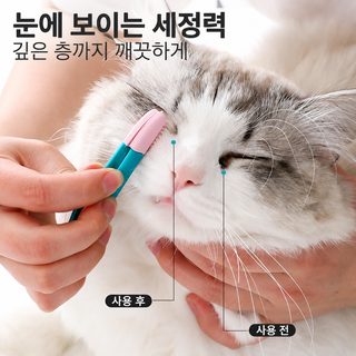 현물 애완동물 눈 청결 소프트 브러시 신기 창의 신형 고양이 눈곱 집게 애완동물 용품 브러시 도매