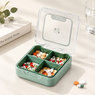 편리한 분장 작은 약함 여행 7일 분격 하루 세끼 약함 밀봉 방진 방습 플라