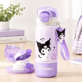 어린이 316 스테인리스 보온병 380ml 빨대 직음 겸용