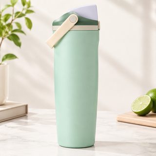 대용량 30oz 스테인리스 손잡이 빨대 텀블러 야외 운동용 보온보냉 물병