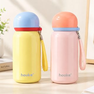 스트랩 미니 보온보냉병 316 스테인리스 휴대용 물병 245ml 380ml