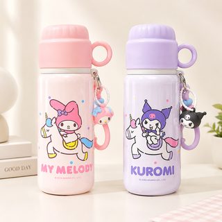 어린이 초등학생 등교용 316 스테인리스 보온병 빨대 물병 460ml