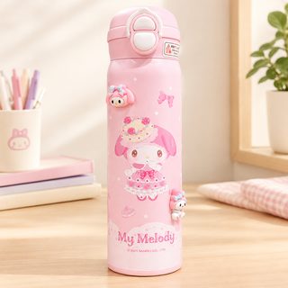 어린이 초등학생 이중음용 빨대 보온물병 316 스테인리스 500ml