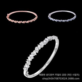 공장 도매 GVC 기가 고품질 네모난 다이아몬드 팔찌 여성 구미 크로스보더
