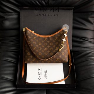 가방 여성 2025 신형 올드 플라워 토트백 대용량 여성 크로스 경사 고급감 통