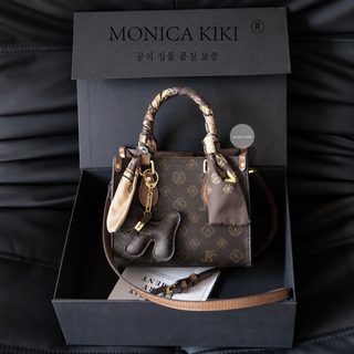 모니카치치 크로스보더 신상 패션 핸드백 백합 통근 고급감 노화 숄더 크로