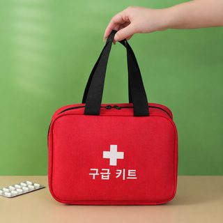 휴대용 구급가방 약품 수납 파우치 학생 방역 여행 가정용 응급 의료가방