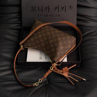 모니카치치 경사 2025 신형 숄더 패션 크로스 노화 통근백 대용량 토트백 여